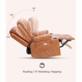 thumbnail image 2 of Power Recliner Chair with Massage and Heat,360° Swivel Recliner Chairs with Cup Holder for Living Room, Bedroom, Nursery, 2 of 9