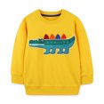 thumbnail image 5 of OGLCCG Boys Cotton Sweatshirts Long Sleeve Crewneck Cartoon Print Pullover Tops Kids Cute Comfy Outfits For Casual Wear Size 1-7, 5 of 8