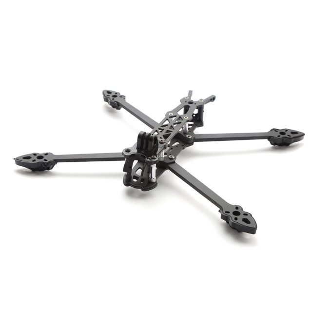 Mark4 8 pulgadas 375 mm con brazo de 5 mm Marco Quadcopter 3K Fibra de carbono 8 '' FPV Freestyle Control remoto Racing Drone con piezas de impresión para DIY FPV, Negro