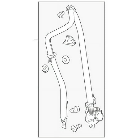 Genuine OE GM Belt & Retractor - 84452238 Fits select: 2019-2020 BUICK ENVISION
