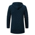 thumbnail image 3 of Liacowi Plus Size Men Cardigan Rhomboid Long Sleeve Zipper Knit Jackets Winter Casual Warm Slim Fit Fleece Lining Coat, 3 of 4