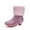 Red, variant on LYHao Girls Winter Warm Knit Boots For Little Girls — Cozy Lined Ankle Boots With Top Handle For Autumn And Winter ,Girls Boots Sizes 11.5 Blue(5-5.5 Years)
