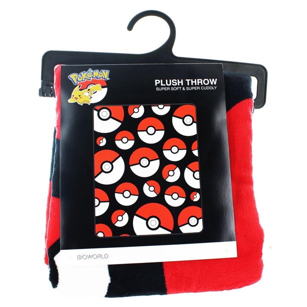 Pokemon Pokeball Lightweight Fleece Throw Blanket | 48 x 60 Inches ...