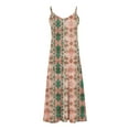 thumbnail image 5 of Ovzne Robes d'Été pour Femmes 2025 Robe pour Femme Robes d'Été pour Femmes Imprimé Sans Manches Col Rond Robe Décontractée Longues Robes Robe de Vacances Imprimée Liquidation, 5 of 5