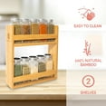 thumbnail image 5 of Morvat Premium Bamboo Wooden Spice Jar Organizer Rack, 5 of 8