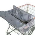 thumbnail image 2 of J.L. Childress Shopping Cart & High Chair Cover for Baby, Kids, & Toddler - For Grocery Carts & Restaurants, Universal Fit - Grey, 2 of 9