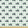 thumbnail image 2 of Ambesonne Snail Fabric by the Yard Upholstery, Abstract Shell Graphic Prints, 3 Yards, White Charcoal Grey, 2 of 5