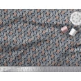 thumbnail image 2 of Soimoi Poly Georgette Fabric Leaves Small Decor Fabric Printed Yard 52 Inch Wide, 2 of 3