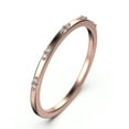thumbnail image 2 of 0.10ct Round Cut Moissanite Diamonds 10K Rose GoldWedding Band, 2 of 4