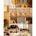 thumbnail image 3 of Valances for Windows Fall Thanksgiving Rod Pocket Cafe Window Treatments Valance Curtains for Kitchen Bathroom Laundry Basement Windows 42"x18", 3 of 6