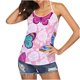 thumbnail image 1 of Moda mujer casual cuello redondo Slim Fit impresión digital malla ahueca hacia fuera las camisetas sin mangas blusa Fridja hjk967, 1 of 6