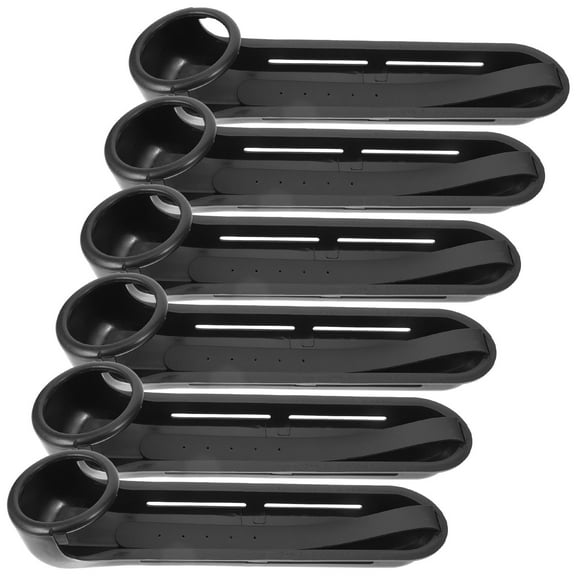 BRIGHTFUFU Billiards Accessories 6Pcs Black Snooker Ball Track For Indoor Sports