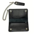 thumbnail image 7 of Heavy Duty Black Leather Trucker Wallet with Snaps, Zippers, Credit Card Holders and Chain, 7 of 7
