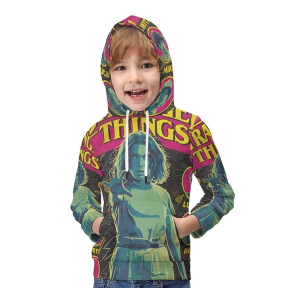 Stranger__Things Funkadelic Kids' Hoodie 3d Print Sweatshirt Soft Pullover Hooded With Big Pockets for Boys & Girls L