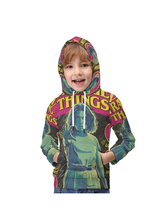 Stranger__Things Funkadelic Kids' Hoodie 3d Print Sweatshirt Soft Pullover Hooded With Big Pockets for Boys & Girls L