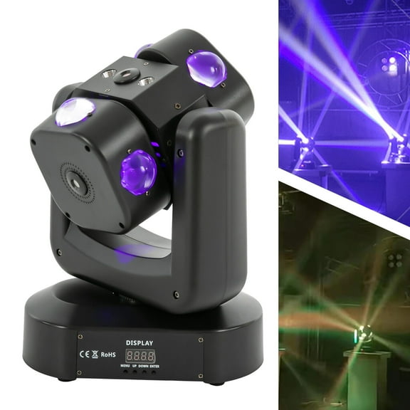 Rotating Laser Beam Moving Head 8 LED RGBW Stage Light DMX Disco Party 22CH/46CH