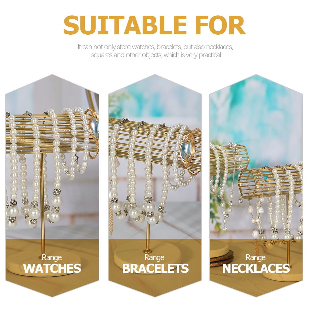 Worgeous Jewelry Stand Necklace Hanging Display Holder Bracelet Bangle Metal Organizer