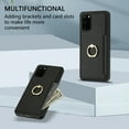 thumbnail image 4 of Allytech Galaxy S20 FE 5G Wallet Case, S20 FE 5G Cover, Ring Holder Stand PU Leather Slim Fit Shockproof Anti-Scratch Cash Pocket Protective Wallet Case Cover for Samsung Galaxy S20 FE 5G - Black, 4 of 8