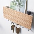 thumbnail image 3 of Estante de pared Punch Puerta gratis Perspago Decorativo Hook Box Hallway Hogar Space Saving Rack Soporte Paraguas Titular de Baño Color de Madera Jumpingount HA059702-01B, 3 of 7