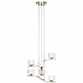 thumbnail image 3 of 34W 6 Led Small Chandelier With Contemporary Inspirations 13.5 Inches Tall By 23 Inches Wide Kichler Lighting 44347Pnled, 3 of 3