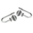thumbnail image 2 of Domovina Arya Curtain Holdback Pair-Color:Satin Nickel, 2 of 2