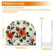 thumbnail image 4 of Yayeee Napkin Holder for Table Set of 2 Kitchen Paper Tissue Organization, Large Red Floral Pattern, 4 of 8
