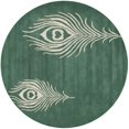 thumbnail image 2 of Safavieh Soho Teal Contemporary Rug - Round 6', 2 of 2