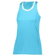Augusta Sportswear XL Womens Crosse Jersey Aqua/White 1678