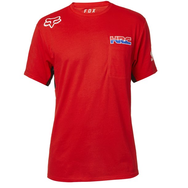 Fox Racing Mens HRC Redplate Pro Short Sleeve Airline Tee Shirt Moisture-Wicking