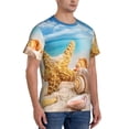 thumbnail image 5 of Rocae Beach Starfish Shell for Men's Moisture-Wicking Crew Tee - T-Shirt for Sports, Outdoor Activities, and Casual WearXX-Large, 5 of 9