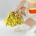thumbnail image 3 of COOPHYA 12Pcs Cheerleading Pom Golden Metal Flat Handle for Cheerleaders Sports Meeting 33x1.3in, 3 of 8