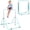 Green, variant on Folding Squat Rack with Pull Up Bar, 1000 lbs Capacity Power Rack, Space Saving Home Gym Equipment, Red