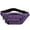 Purple, variant on WIZUTIZ Fanny Packs for Women for Men with Adjustable Strap Zipper Pockets Medium Solid Bags Waterproof Classic Bag 1 PC Gray