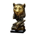 thumbnail image 3 of kowaku Animal Sculpture Resin Figurine Home Furnishing Birthday Gift Display Desktop Ornament Table Centerpiece for Home Living Room Leopard, 3 of 9