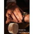 thumbnail image 2 of Single Watch Travel Case -Premium Leather Watch Case With Perfect Texture. Watch Carrying Case Or Organizer For Storage And Display.Mens Watch Case for Travel Handcrafted by Craftsmen., 2 of 5