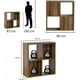 thumbnail image 2 of Librero Organizador FRATELLO MUEBLES Estante de 4 Cubos Color Nogal, 2 of 8