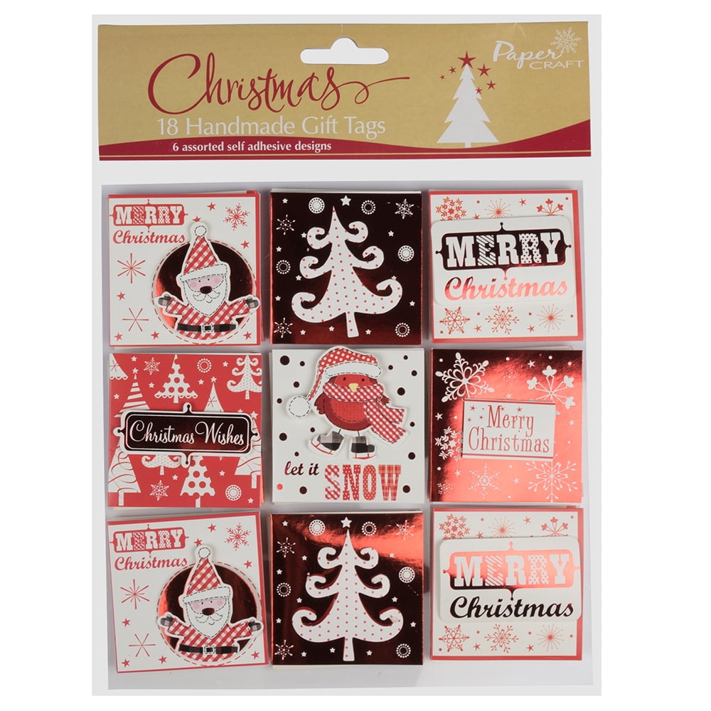 JAM Handmade To/From Christmas Gift Tag Stickers, Santa Assorted, 18 Labels/Pack - Walmart.com