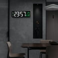 thumbnail image 2 of BRIGHTFUFU Reloj de reloj de pared digital 1pc Reloj de pared LED con fecha de temperatura Alarma Decoración del hogar grande de 39 cm de ancho, 2 of 8