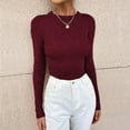 thumbnail image 3 of Vedolay Women's 2023 Tops Women's Sweaters V Neck Long Sleeve Color Block Striped Casual Knit Pullover Tops, S, 3 of 5