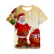 thumbnail image 1 of Disney-Camiseta con estampado 3D de Navidad para niños y niñas, ropa creativa con cuello redondo, Harajuku, tiempo libre, 1 of 5