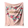 thumbnail image 3 of Valentine's Day Flannel Blanket - Double-Sided Throw Nap Blanket, Romantic Gift Flannel Rug for Sofa and Bed, 3 of 6