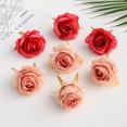 thumbnail image 5 of 2/10 piezas de flores artificiales baratas, rosas de seda para decoración del hogar, bodas, Navidad, bricolaje, álbumes de recortes, suministros para manualidades, plantas falsas, 5 of 5