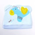 thumbnail image 1 of Gorro de una sola capa para recién nacidos de primavera y verano, gorro de confinamiento suave de dos orejas para bebés de 0 a 3 meses, gorro a prueba de viento para bebés, 1 of 1