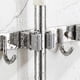 thumbnail image 1 of Stainless Steel Wall Mount Bracket 5 Racks and 4 Hooks Broom Organizer Tool Rack for Home Kitchen Garage, 1 of 5