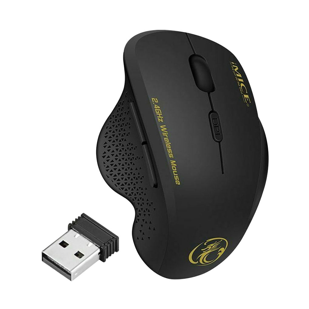 Tmtop 2.4G Wireless Mouse Ergonomic 1600 DPI High Resolution USB Charging Computer Accessories