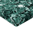 thumbnail image 2 of Ambesonne Pearls Fitted Sheet, Ball Shapes Monochrome, Queen Size, Teal, 2 of 3