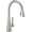 SpotShield Stainless, variant on Delta Lenta Brushed Nickel Kitchen Faucet with Pull Down Sprayer, Modern Single Hole Kitchen Sink Faucet, Single Handle, SpotShield Stainless