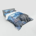 thumbnail image 3 of Ambesonne Winter Bedding Set 3 Pcs, Bavaran Alps Germany, Twin XL, Blue White, 3 of 3