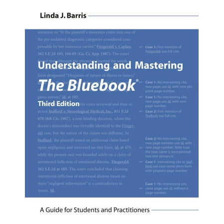 Pre-Owned Understanding and Mastering The Bluebook: A Guide for Students and Practitioners (Unknown) 1611637740 9781611637748