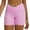 Pink, variant on Biker Shorts for Women Cross Waist Yoga Workout Spandex Shorts Tummy Control Soft Athletic Running Gym Shorts